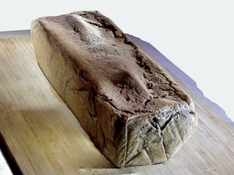 Pain scanné avec la technique de la photogrammétrie